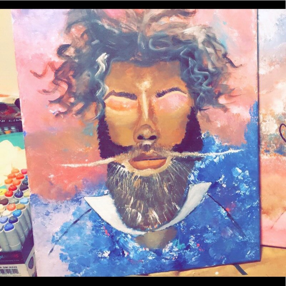 “Dante” Acrylic on canvas 16x20